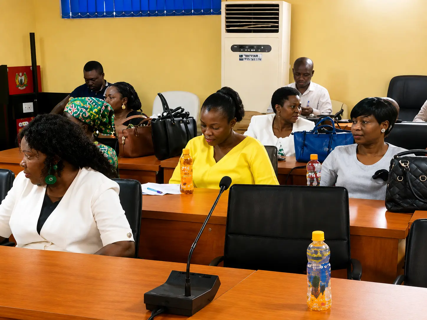 Members seated at a general meeting