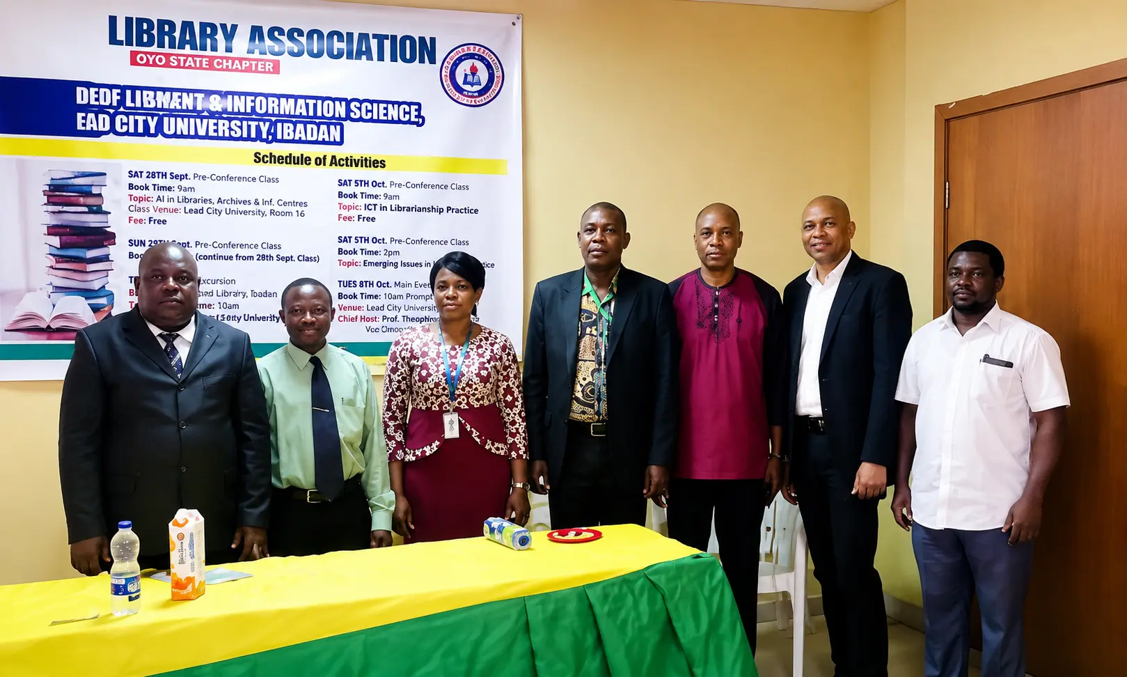 Executives at the Oyo State Chapter conference banner